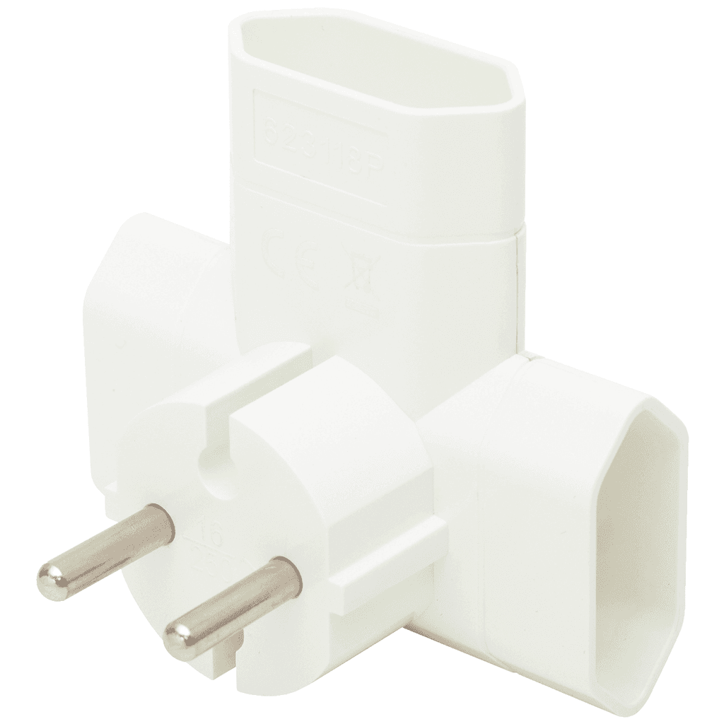 Home Strujni razdjeljnik, 3 x EU utičnice, T oblik, TPF3E