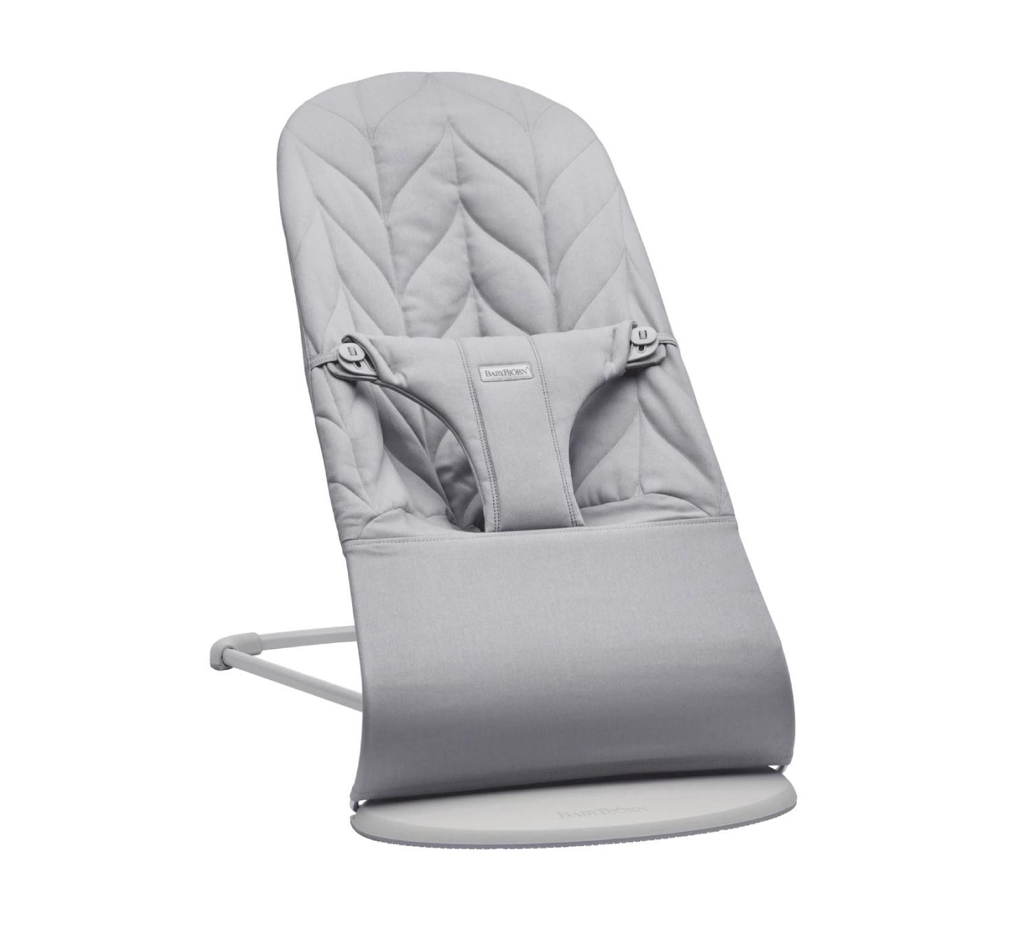 BABYBJÖRN Bouncer Bliss Woven, ergonomska ljuljačka, svijetlo siva