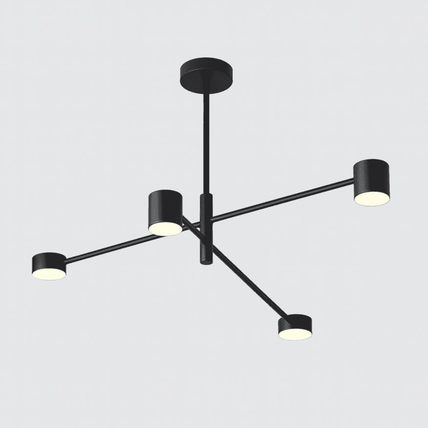 Giga Luster D8043/4, LED, Crni