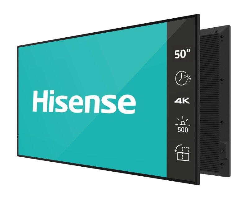Hisense grafička ploča 50DM66D 50", 4K UHD 500 nits Digital Signage 24/7 Operation, crna