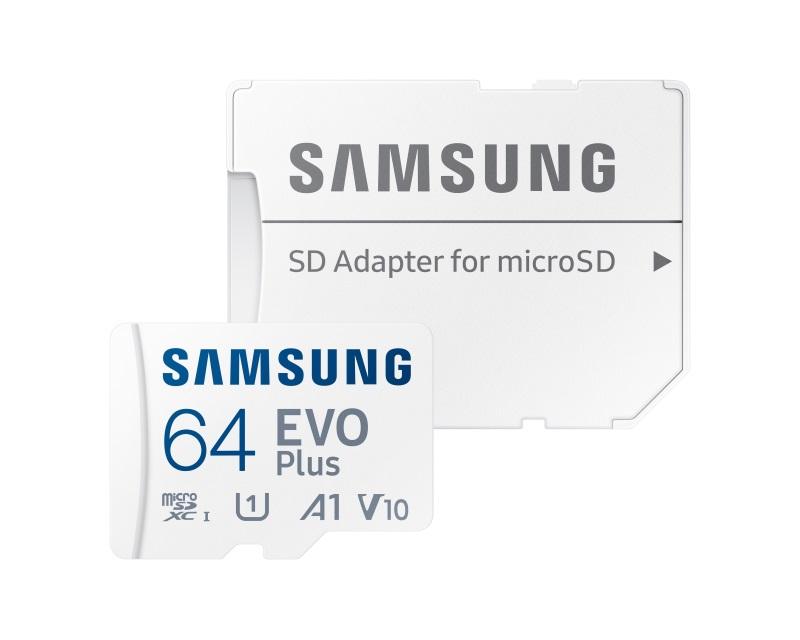 SAMSUNG memorijska kartica EVO PLUS MicroSD kartica 64GB + adapter MB-MC64SA
