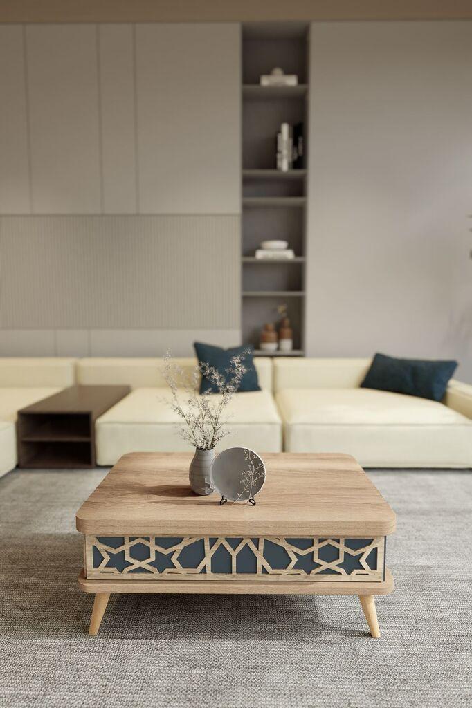 Hanah Home Stol za dnevni boravak Ottowa 90x38x60 cm, Antracit