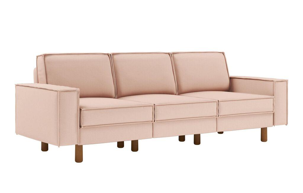 Atelier del Sofa Trosed Sparrow Extra 3, 238x89x87cm, Svijetlo roza