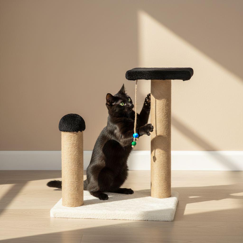 Grebalica za mačke Paws & Whiskers Elsa, crna