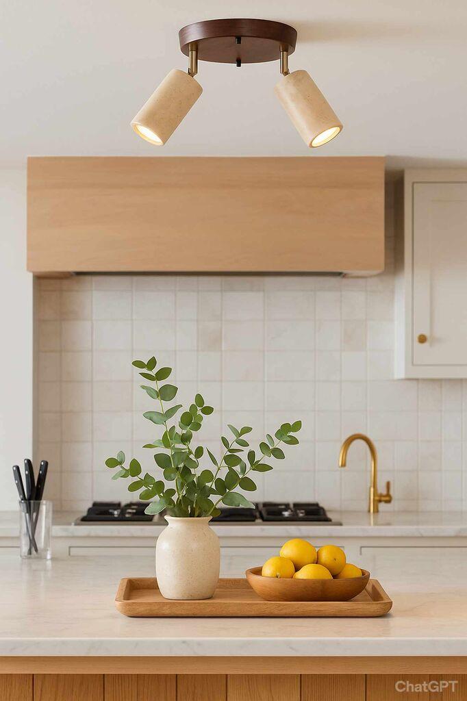 Opviq Luster Nur B, IP20, 2 x GU10 Max, 10W, Smeđa