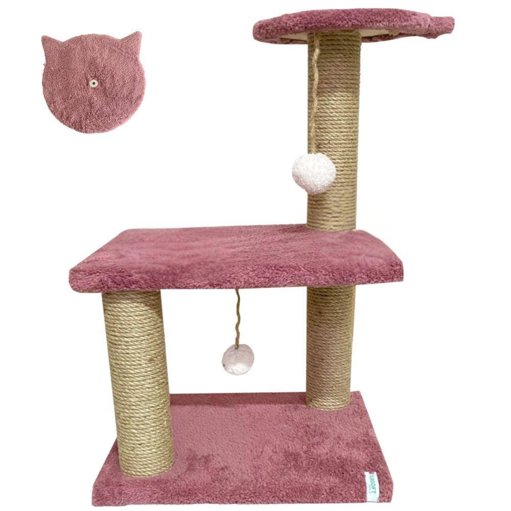 Paws & Whiskers grebalica za mačke mini, prljavo ružičasta