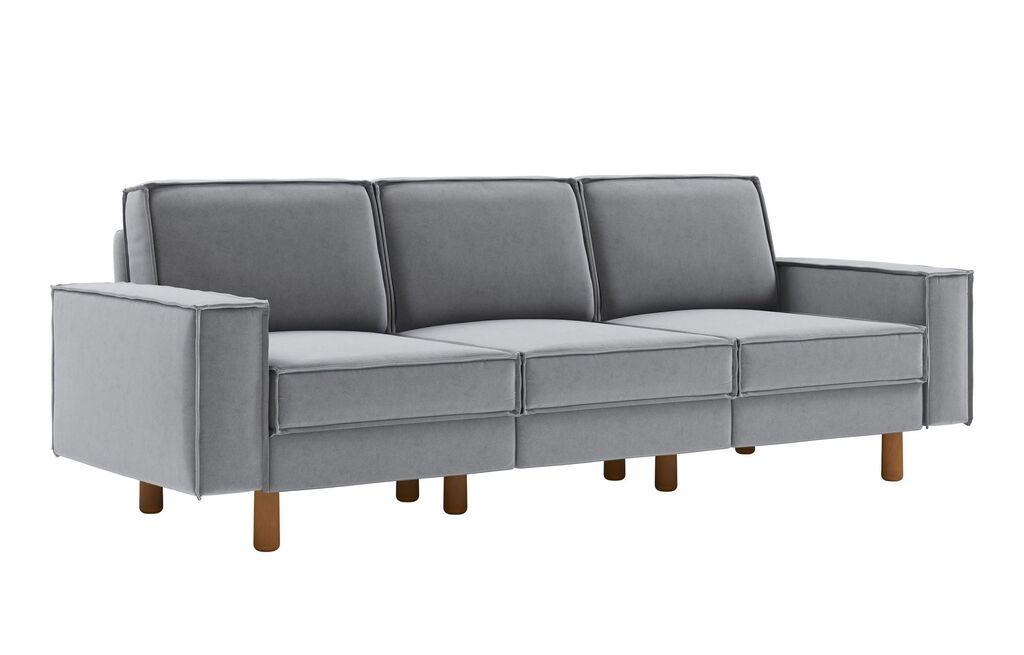 Atelier del Sofa Trosed Sparrow Extra 3, 238x89x87 cm, Siva