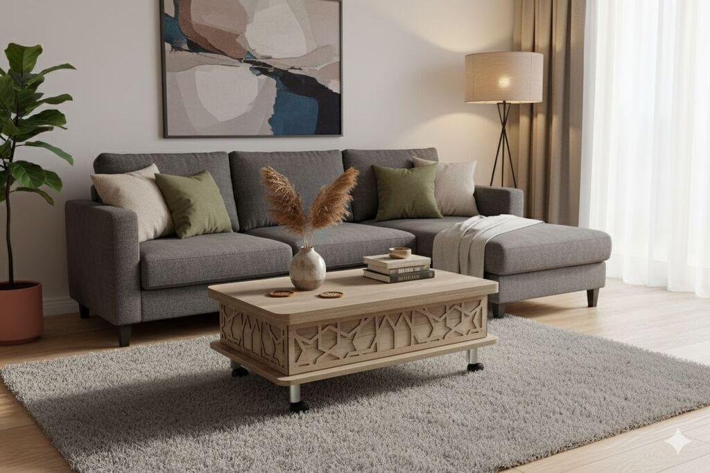 Hanah Home Sto za dnevnu sobu Adt 90x40x60 cm, Smeđi