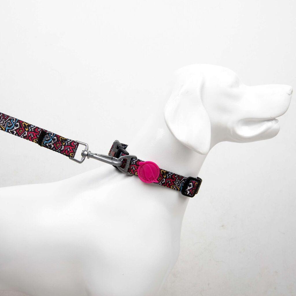 Paws & Whiskers povodac za pse - grafiti, srednji, šareni