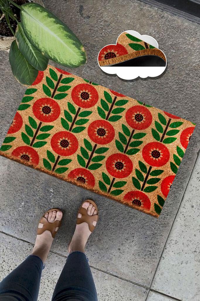 Conceptum Hypnose Mat Coco Red Asteraceae, 40 x 60 cm