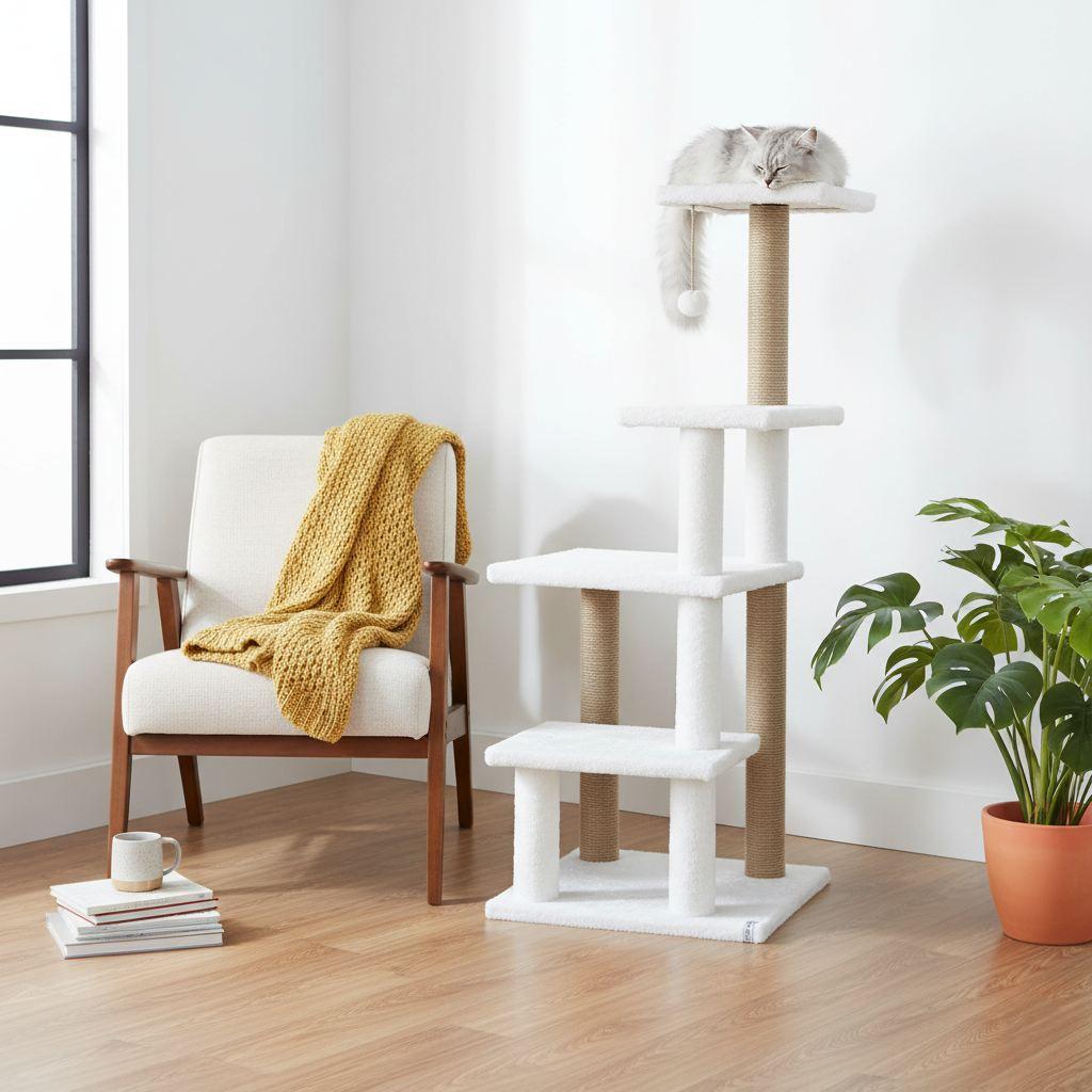 Grebalica za mačke Paws & Whiskers Alessi, bijela