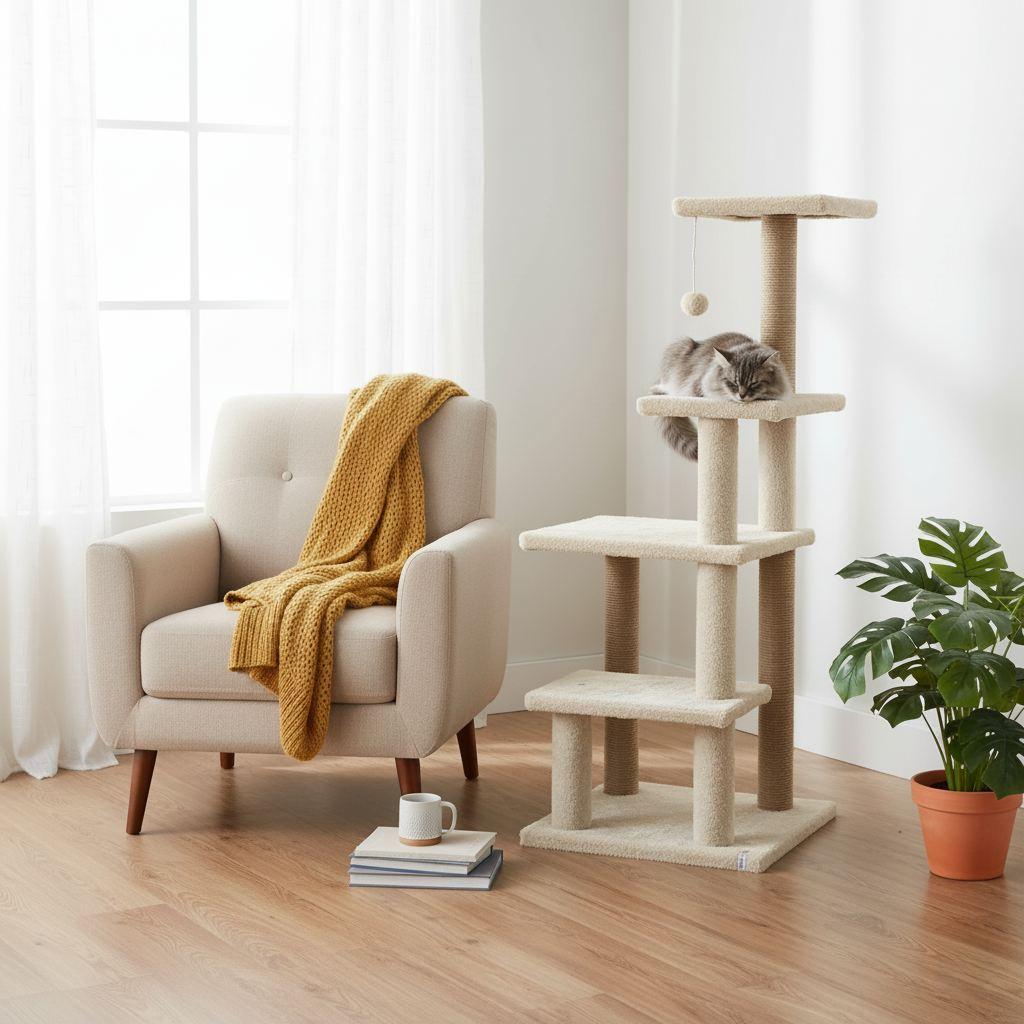 Grebalica za mačke Paws & Whiskers Alessi, bež