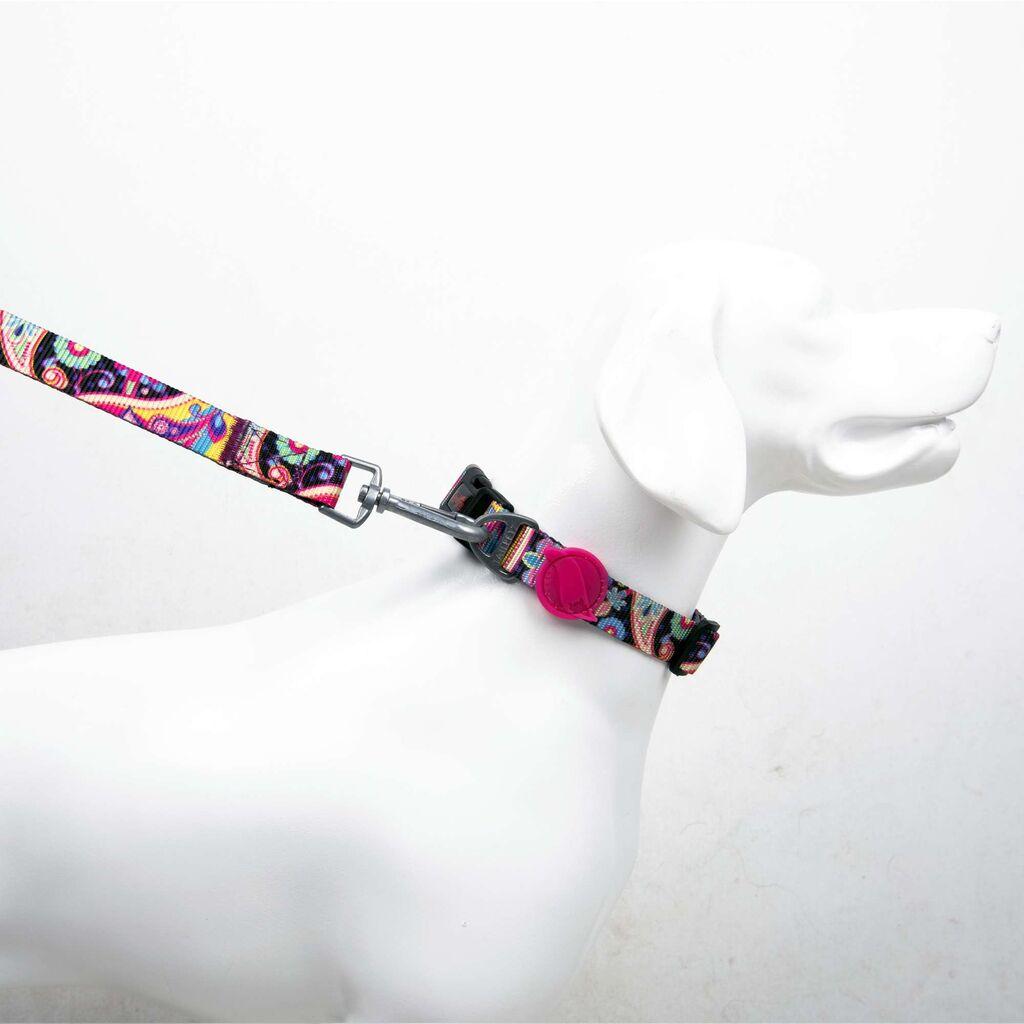 Paws & Whiskers povodac za pse s paisley uzorkom, mali, šareni