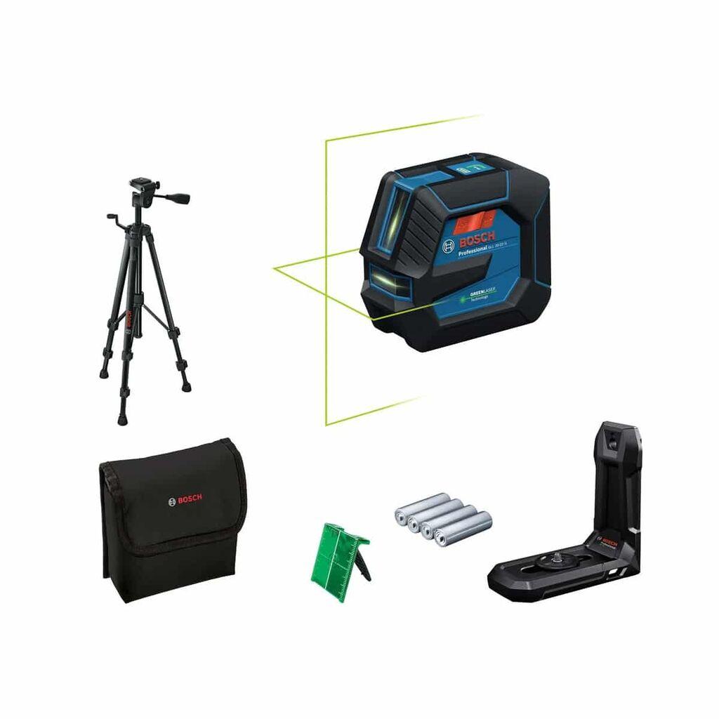 Bosch Laserski nivelir GLL 20-22 G + Stativ BT 150 + Držač LB 10