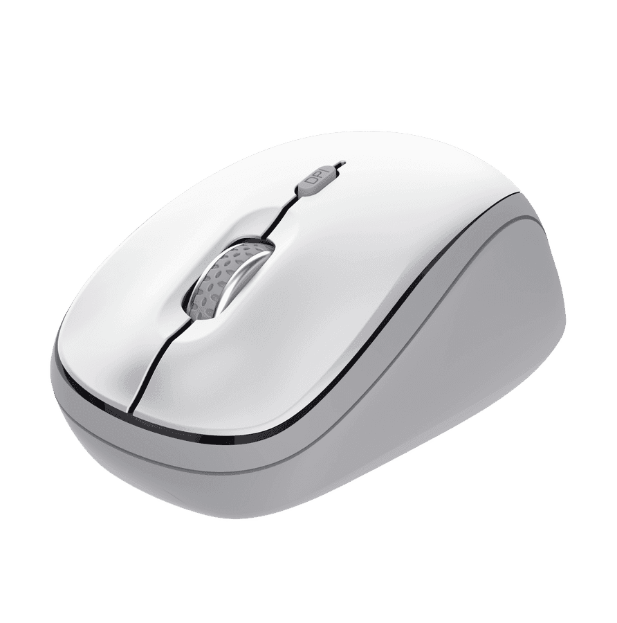 Trust Bežični kompjuterski miš, 1600 DPI , BIjeli
