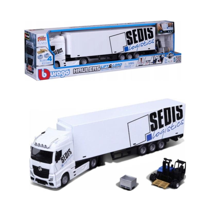 BBurago Igračka Tegljač s prikolicom MB Actros , 1:43