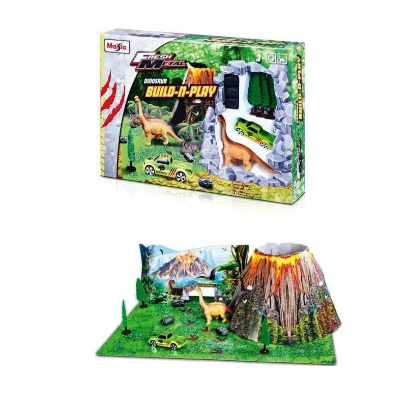 Maisto Set igračaka Dinosaur  Build and Play sa 1 autićem