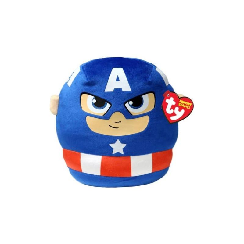 TY Plišana igračka Squishy Marvel Captain America 39355, 30 cm
