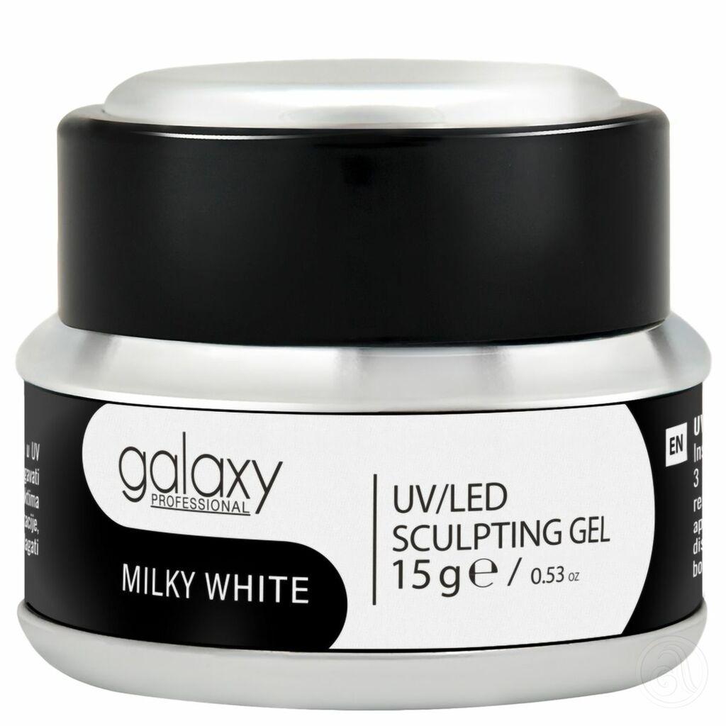 Galaxy  Gradivni Gel UV/LED Milky White Jelly , 15g
