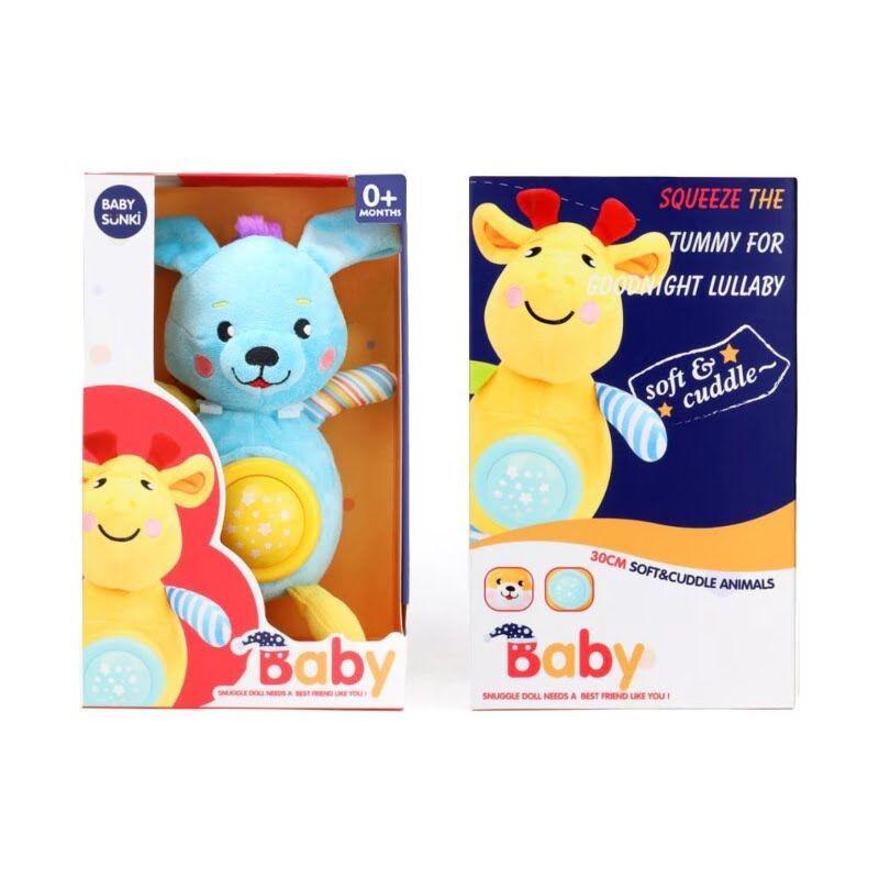 Plišani zeko sa zvukom i svjetlom 067412, Plavi