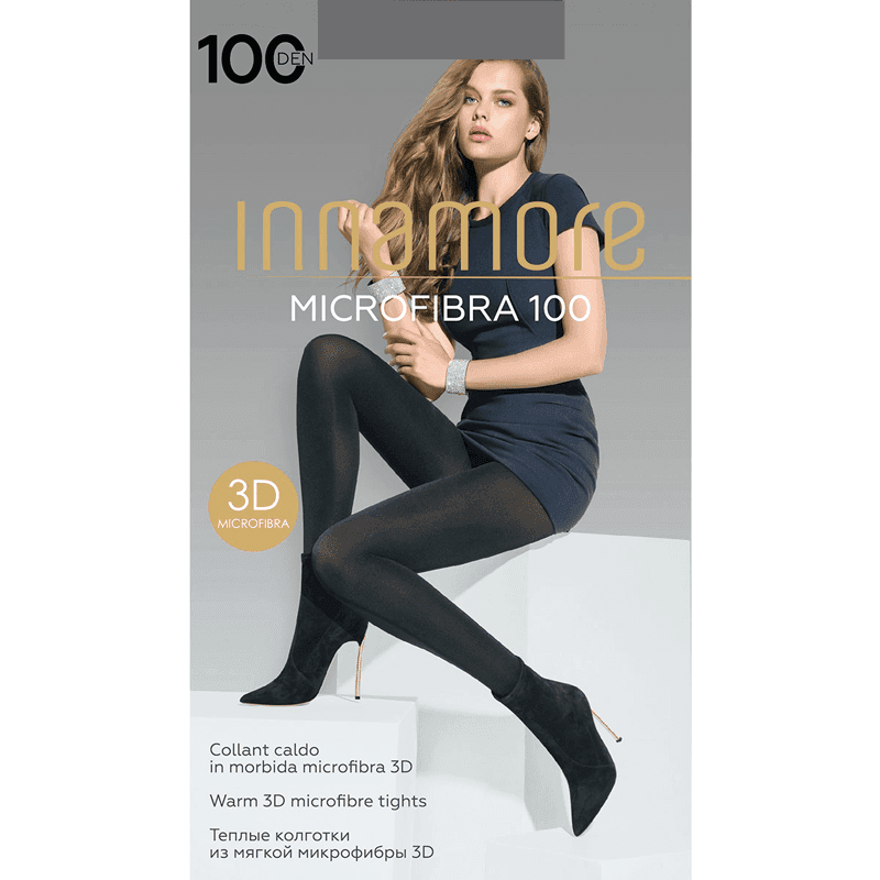 Innamore  Ženske čarape Microfibra, 100 dena, Sive