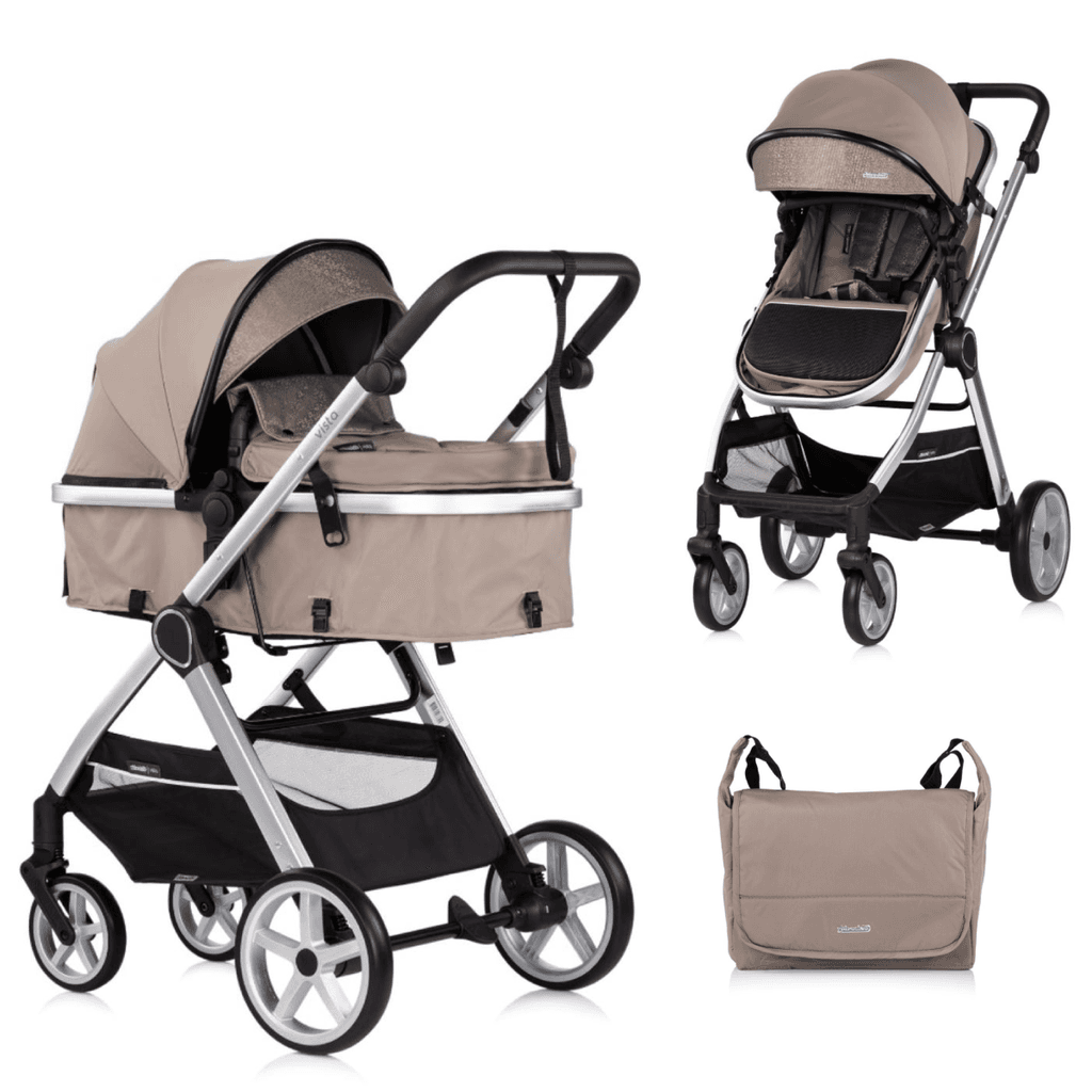 Chipolino Kolica Vista KKVS02503TR, Svijetlo smeđa