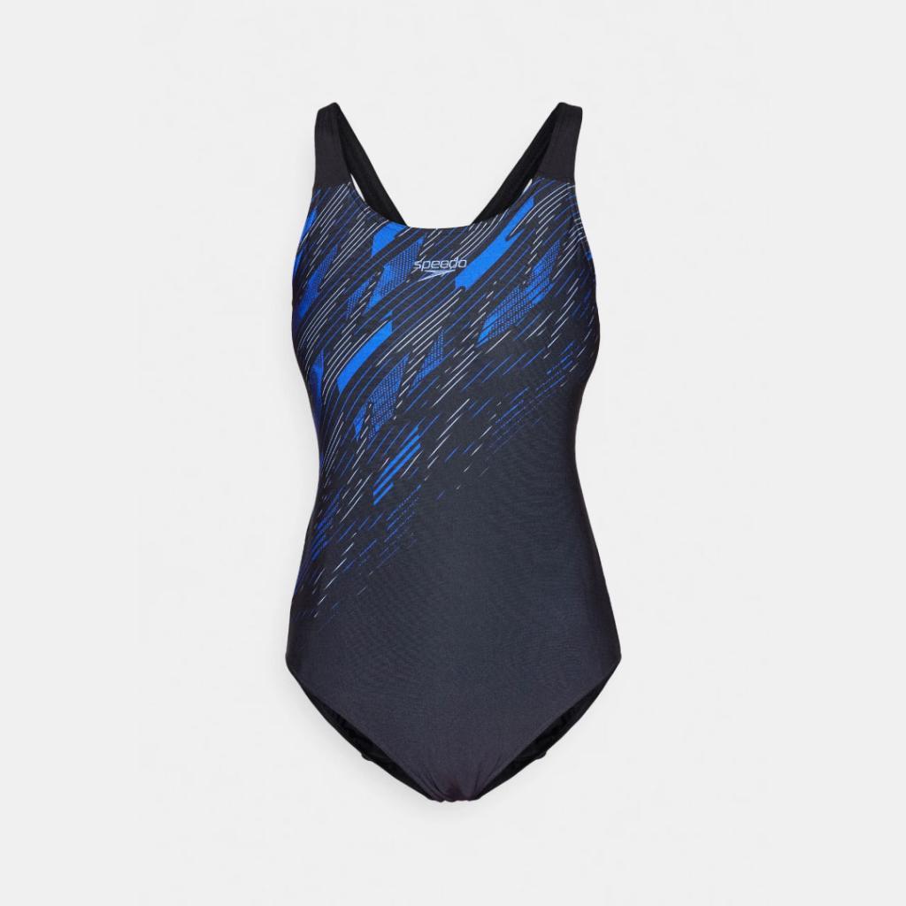 Speedo Ženski kupaći kostim Hyperboom Tki BL AF BLK BLU, Crni