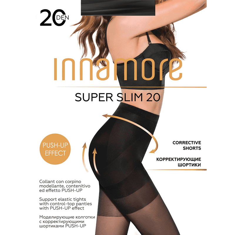 Innamore  Ženske čarape Super Slim, 20 dena, Crne