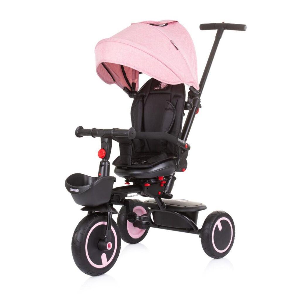 Chipolino Tricikl Quick Fold TRKQF025RW, Roza