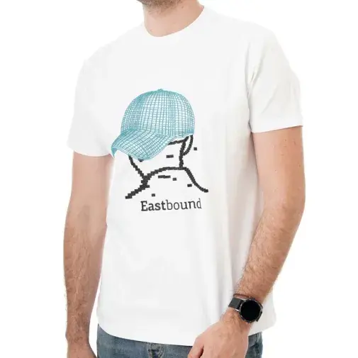 Muška transrodna majica kratkih rukava "Eastbound", crna