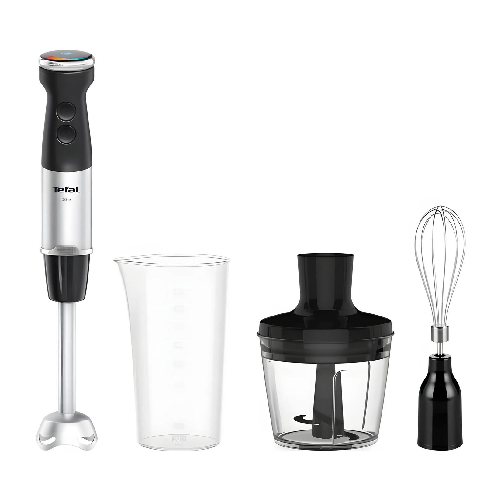 Tefal Štapni mikser HB673830 Quickchef Plus 3 u 1, 1000w, Crno-Srebrni