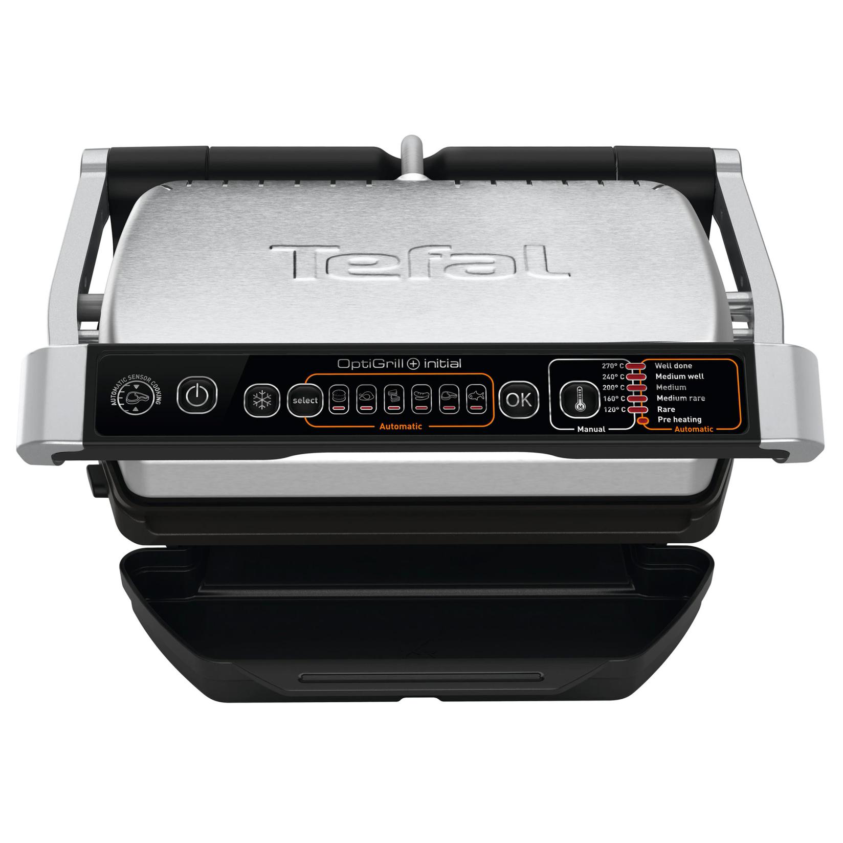Tefal Roštilj GC706D34 Optigrill Plus Initial 2000W, Srebrno-Crni