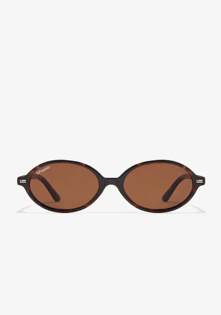 D.Franklin Unisex sunčane naočale Ultra Light Ellipse, smeđe