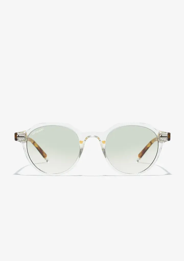 D.Franklin Unisex sunčane naočale Ultra Light S okrugle, prozirno-smeđe