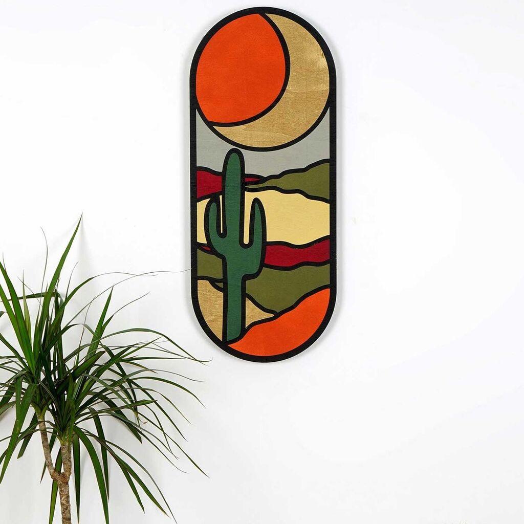 Wallity Zidna dekoracija ART059, 53x22x2 cm, Šarena