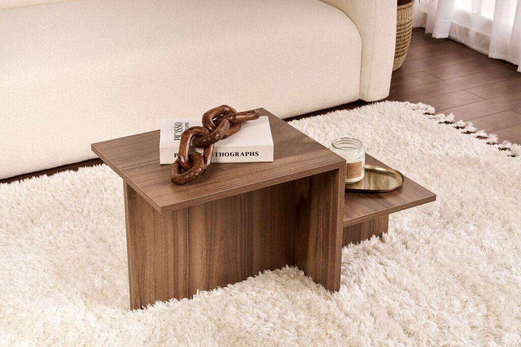 Nordure Klub sto Harmony, 80x40x40cm, Smeđa