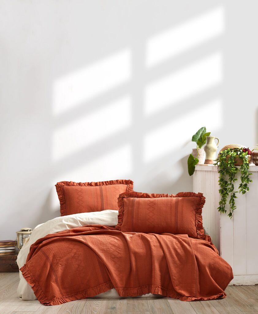 L'essentiel Maison Set Prekrivač za bračni krevet Tziana, 220x240cm, Crveni