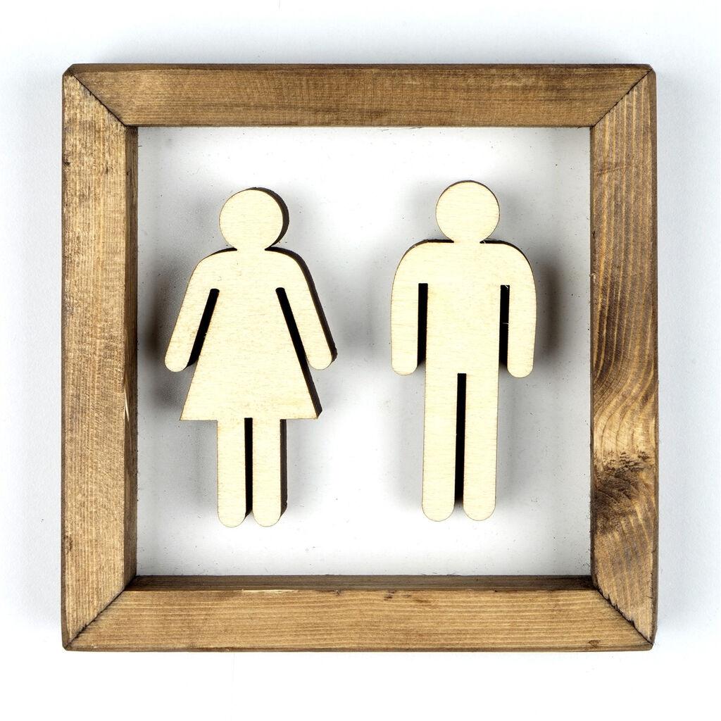 Wallity Zidna dekoracija WC001, 17x3,5x17 cm, Smeđa boja