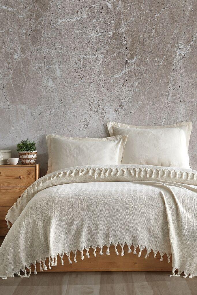 L'essentiel Maison Prekrivač za bračni krevet Berlino, 200x220cm, krem