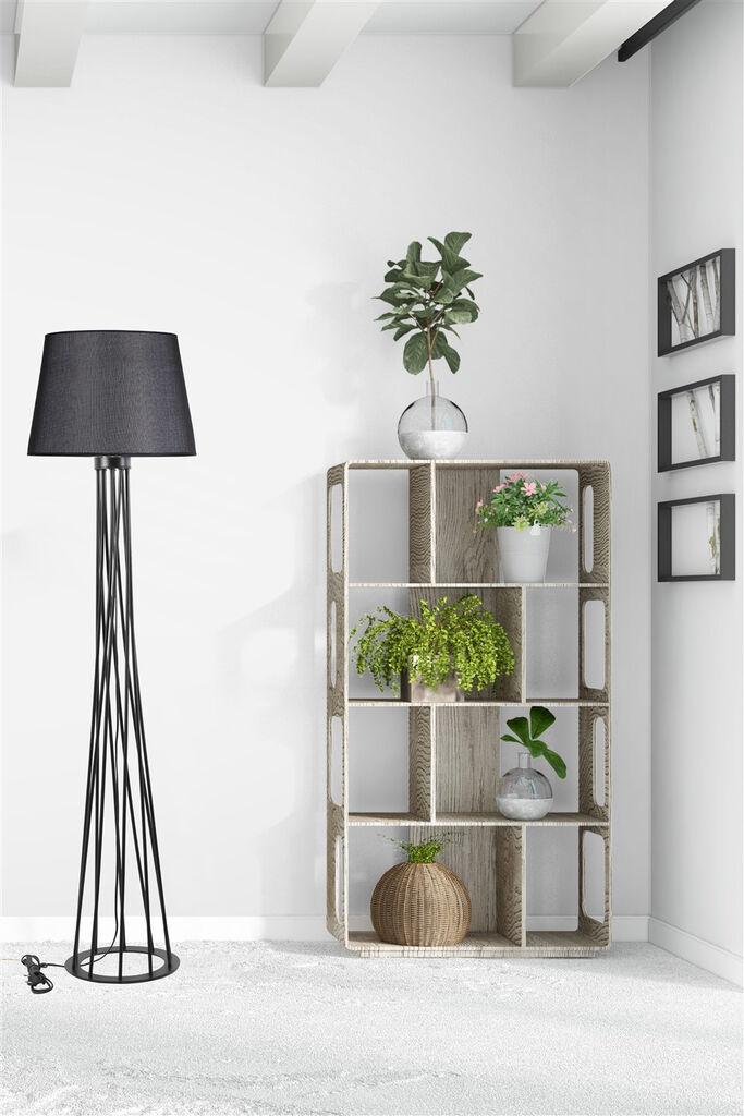 Opviq podna lampa Havin, 160 cm, 45 cm, E27, crna