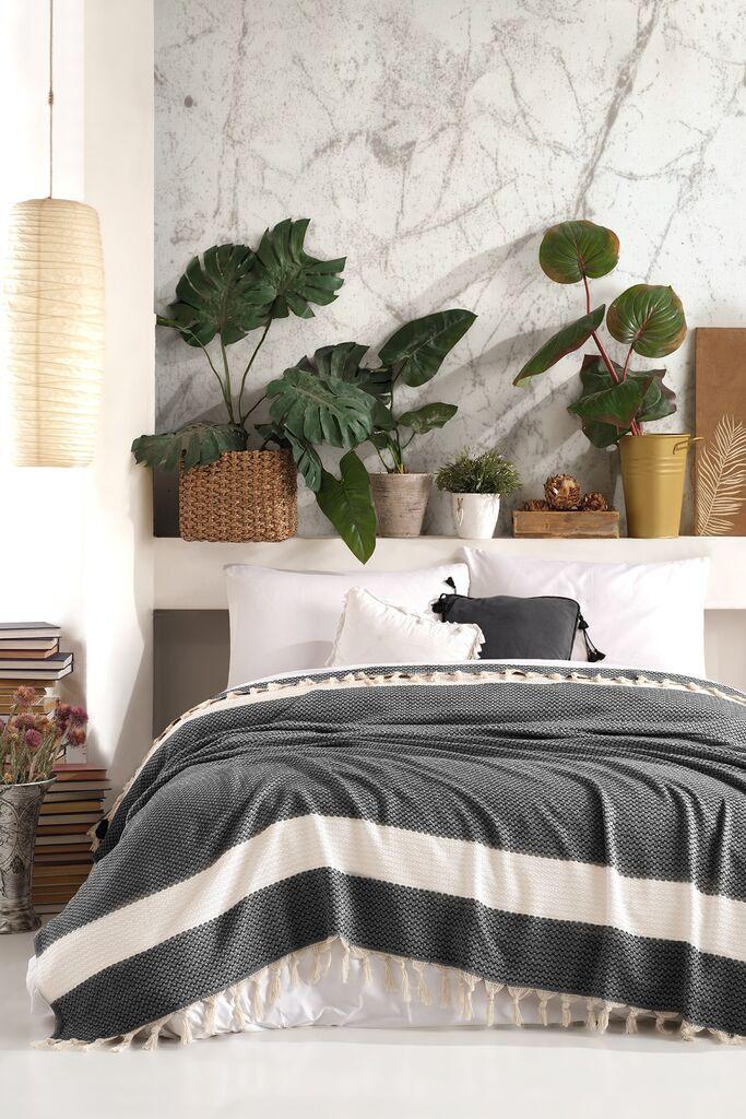 L'essentiel Maison dupli prekrivač Seritli, 200x230cm, antracit