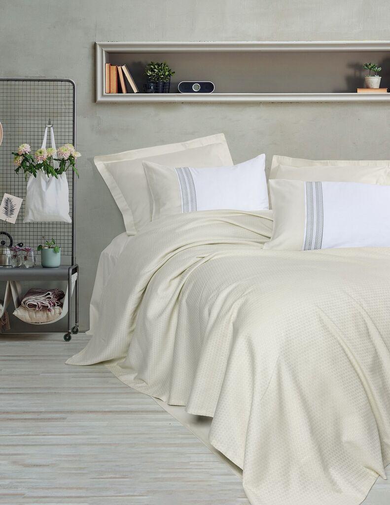 L'essentiel Maison Set prekrivač za bračni krevet Lessy, 220x230cm, krem