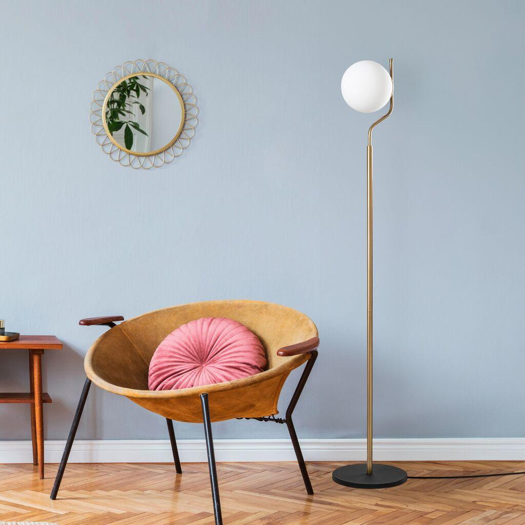 Opviq podna lampa Tulip 13816, 30 x 30 x 168 cm, 250 cm kabel, E27, zlatne boje