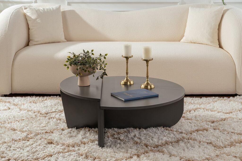 Nordure Club set stolova Orion, 90x60x30, 85x30x35cm, 2 dijela, antracit