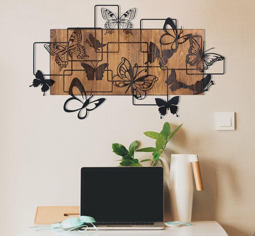 Wallity Zidna dekoracija Legendary, 73x42,5 cm, Smeđa boja