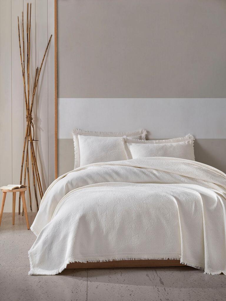 L'essentiel Maison Set Double prekrivač Grace, 240x260cm, Krem