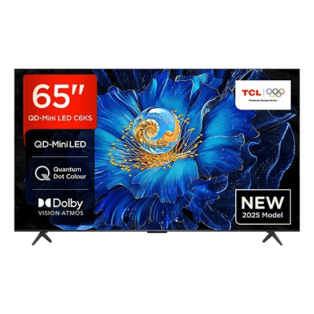 TCL Televizor 65C6KS, 65", QD-Mini LED, 4K, UHD, Google TV, HDR, Dolby Vision, Dolby Atmos