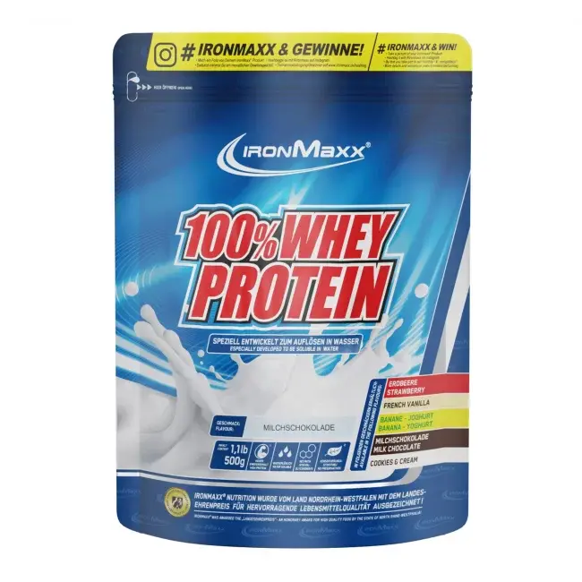 IronMaxx 100% Whey Protein, 500 g, Mliječna čokolada