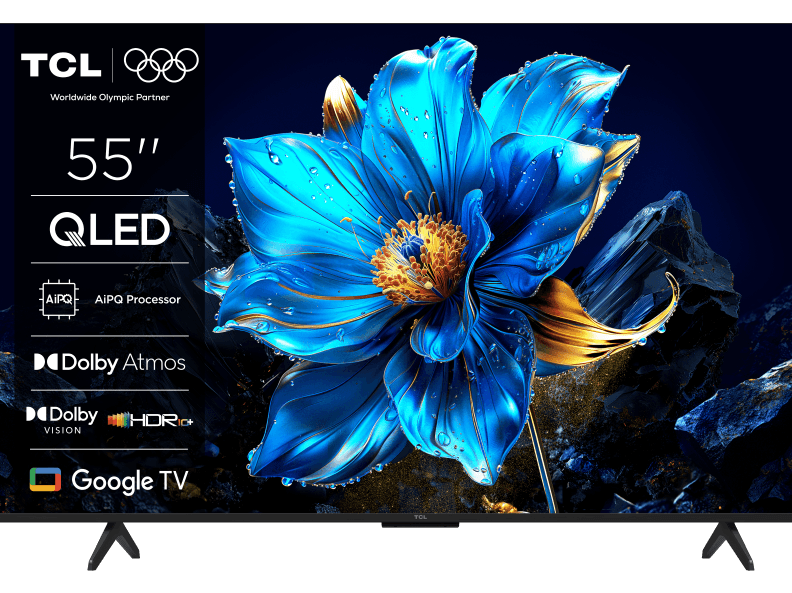 TCL Televizor 55P7K, 55", QLED, 4K, UHD, Google TV, HDR, Dolby Atmos