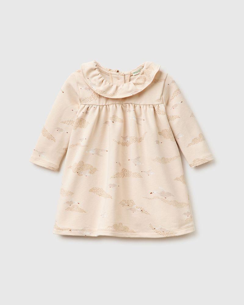 Benetton Haljina za bebe 3IEDAV00OW-61Q-74, Bež
